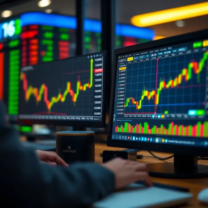 Comparison between risk-free demo trading platform and live market trading interface