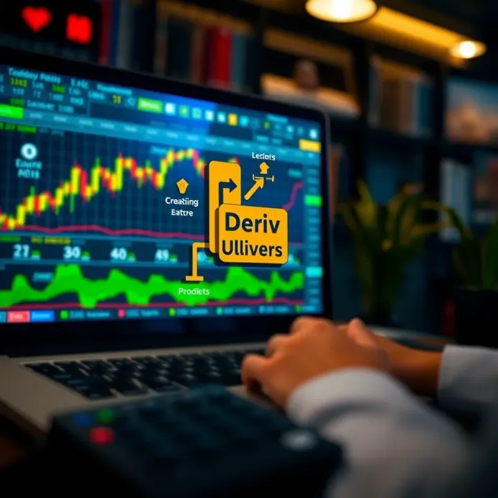 Diagram illustrating the role of Deriv brokers in facilitating online trading