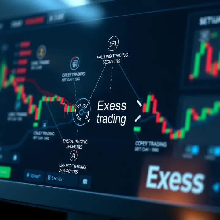 Overview of Copy Trading on Exness Platform Diagram illustrating the concept of copy trading on the Exness platform with interconnected trading charts and signals