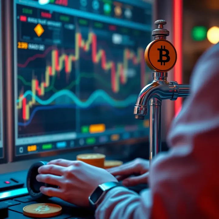 Illustration of secure cryptocurrency transactions using an online micropayment platform
