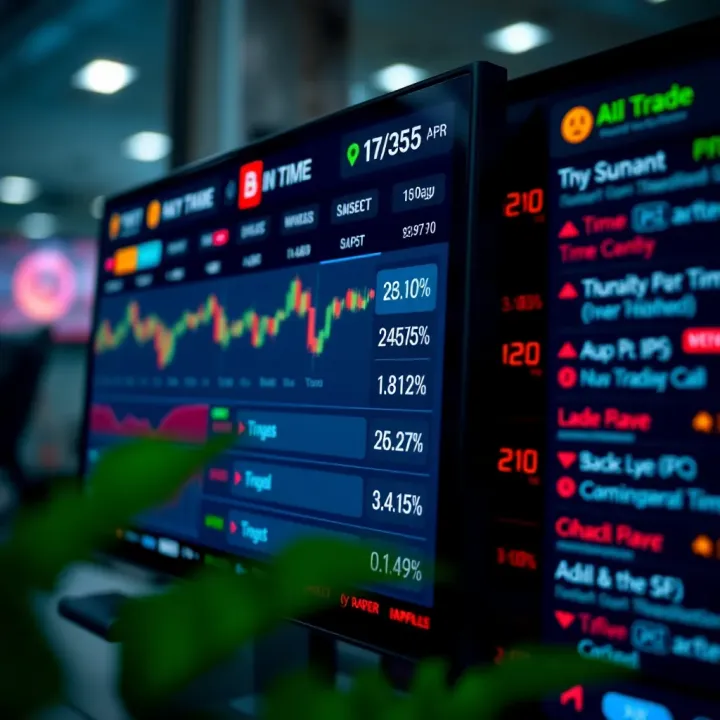 Interface of a fixed time trading application showing various financial assets and trade timers