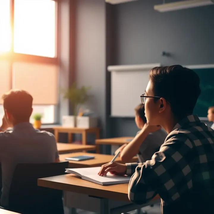 Illustration of a modern classroom setting reflecting Ramzi Musallam’s educational philosophy and methods